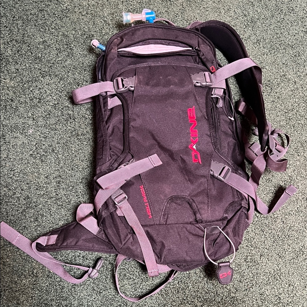Dakine Black Backpack with camel pack